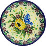 Polish Pottery Mini Plate, Coaster plate Butterfly Escape UNIKAT