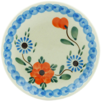 Polish Pottery Mini Plate, Coaster plate Cherry Blossoms