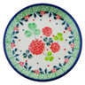 Polish Pottery Mini Plate, Coaster plate Clover Flower Wreath