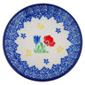 Polish Pottery Mini Plate, Coaster plate Front Yard Blooms