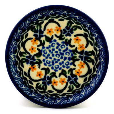 Polish Pottery Mini Plate, Coaster plate Oh Susanna UNIKAT