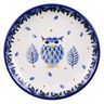 Polish Pottery Mini Plate, Coaster plate Pastel Hooter UNIKAT