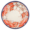 Polish Pottery Mini Plate, Coaster plate Peachy Keen UNIKAT