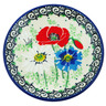 Polish Pottery Mini Plate, Coaster plate Polish Wildflowers UNIKAT