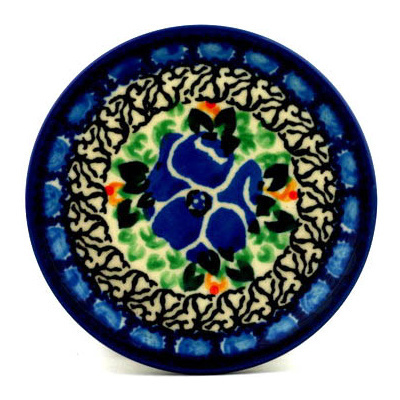 Polish Pottery Mini Plate, Coaster plate Royal Mosaic UNIKAT