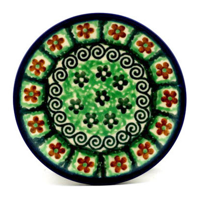 Polish Pottery Mini Plate, Coaster plate Shenandoah UNIKAT