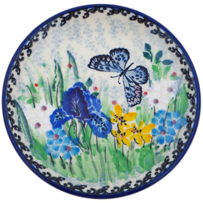 Polish Pottery Mini Plate, Coaster plate Sweet Nectar UNIKAT