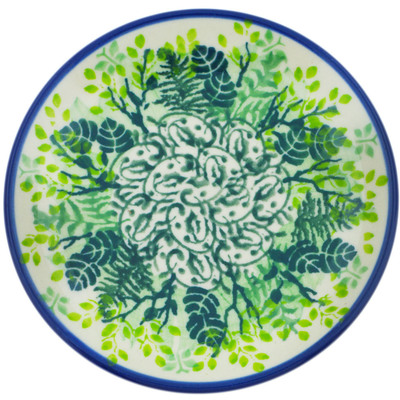 Polish Pottery Mini Plate, Coaster plate Vibrant Jungle UNIKAT