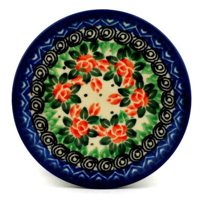 Polish Pottery Mini Plate, Coaster plate Virgin Of The Guadalupe UNIKAT