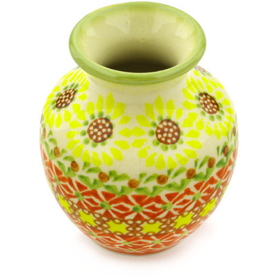 Polish Pottery Mini Vase 4&quot;