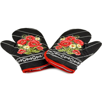 Textile Mittens for Oven Bunches Of Beauties