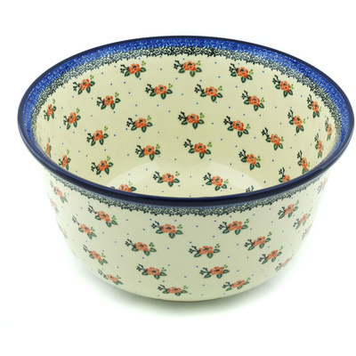 Polish Pottery Mixing Bowl 12-inch (8 quarts) Pasadena Delight