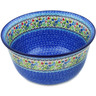 Polish Pottery Mixing Bowl 12-inch (8 quarts) Spring Essence UNIKAT