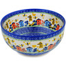 Polish Pottery Mixing bowl, serving bowl Beekeeper Gnome UNIKAT