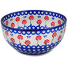 Polish Pottery Mixing bowl, serving bowl Blue Eye Spring