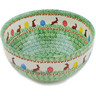 Polish Pottery Mixing bowl, serving bowl Chocolate Bunny