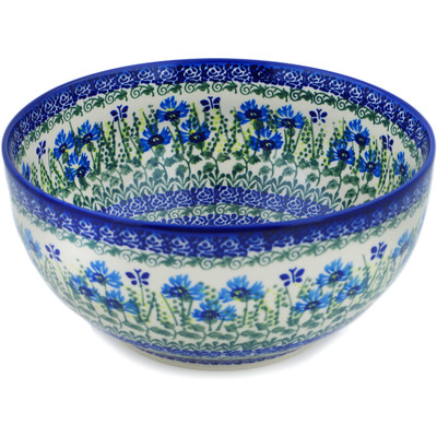 Polish Pottery Mixing bowl, serving bowl Fresh Flora