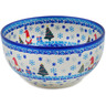 Polish Pottery Mixing bowl, serving bowl Winter Gnome