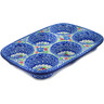 Polish Pottery Muffin Pan 11&quot; Patio Views UNIKAT