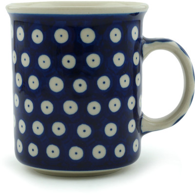 Polish Pottery Mug 10 oz Blue Eyes