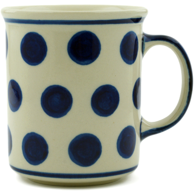 Polish Pottery Mug 10 oz Bold Polka Dots