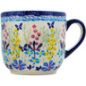 Polish Pottery Mug 10 oz Breathtaking Butterflies UNIKAT