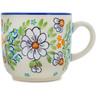 Polish Pottery Mug 10 oz Delicate UNIKAT