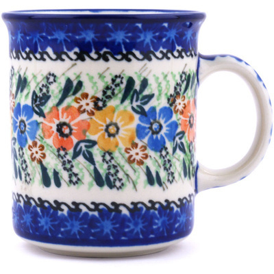 Polish Pottery Mug 10 oz Flower Patch UNIKAT