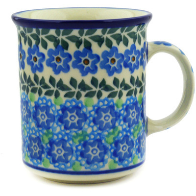 Polish Pottery Mug 10 oz Flower Power