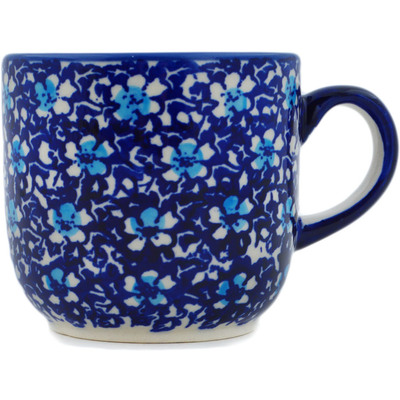 Polish Pottery Mug 10 oz Flowers On The Lake