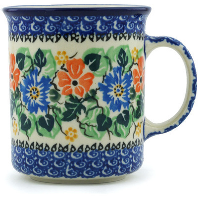 Polish Pottery Mug 10 oz Jovial Spring UNIKAT