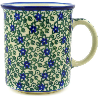 Polish Pottery Mug 10 oz Lobelia Vines