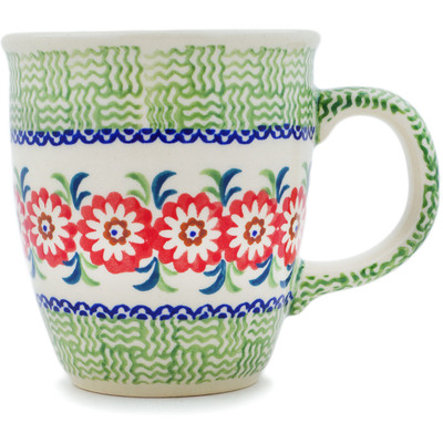 Polish Pottery Mug 10 oz Looking Daisy