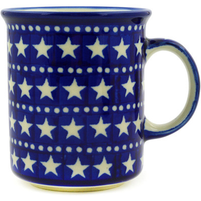 Polish Pottery Mug 10 oz Midnight Stars
