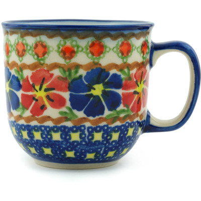 Polish Pottery Mug 10 oz Paradise Poppy