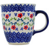 Polish Pottery Mug 10 oz Rings Of Happiness