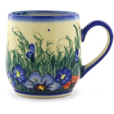 Polish Pottery Mug 10 oz Spring Bouquet UNIKAT