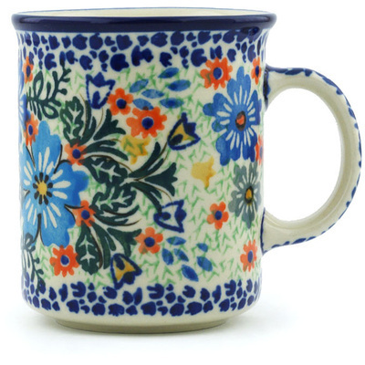 Polish Pottery Mug 10 oz Spring Essence UNIKAT