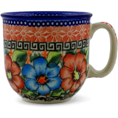 Polish Pottery Mug 10 oz Spring Garden UNIKAT