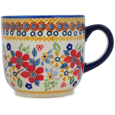 Polish Pottery Mug 10 oz Summer Bouquet UNIKAT