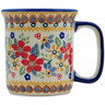 Polish Pottery Mug 10 oz Summer Bouquet UNIKAT