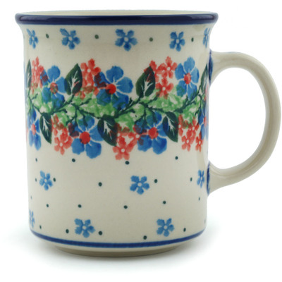 Polish Pottery Mug 10 oz Summer Wreath