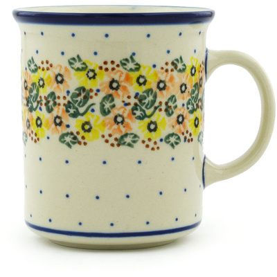 Polish Pottery Mug 10 oz Sunset Chain