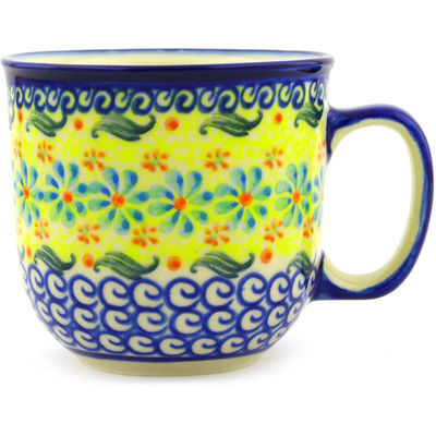 Polish Pottery Mug 10 oz Sunshine Blooms