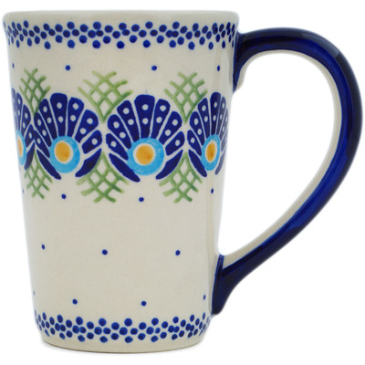 Polish Pottery Mug 10 oz Tail Feathers