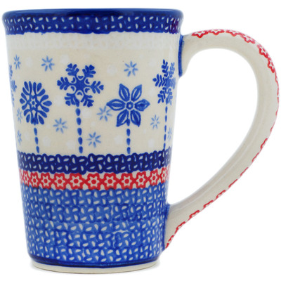 Polish Pottery Mug 10 oz Winter Sights UNIKAT