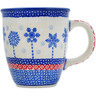 Polish Pottery Mug 10 oz Winter Sights UNIKAT