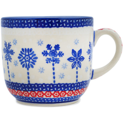 Polish Pottery Mug 10 oz Winter Sights UNIKAT