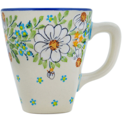 Polish Pottery Mug 11 oz Delicate UNIKAT