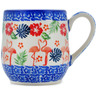 Polish Pottery Mug 11 oz Flamingo Tropical Paradise